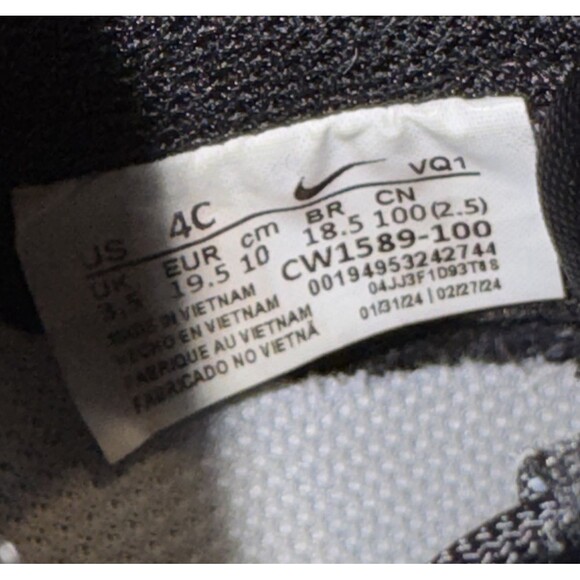 Nike Shoes Toddler Baby 4C Black White Dunk Low Panda Sneakers CW1589-100 - Picture 6 of 6